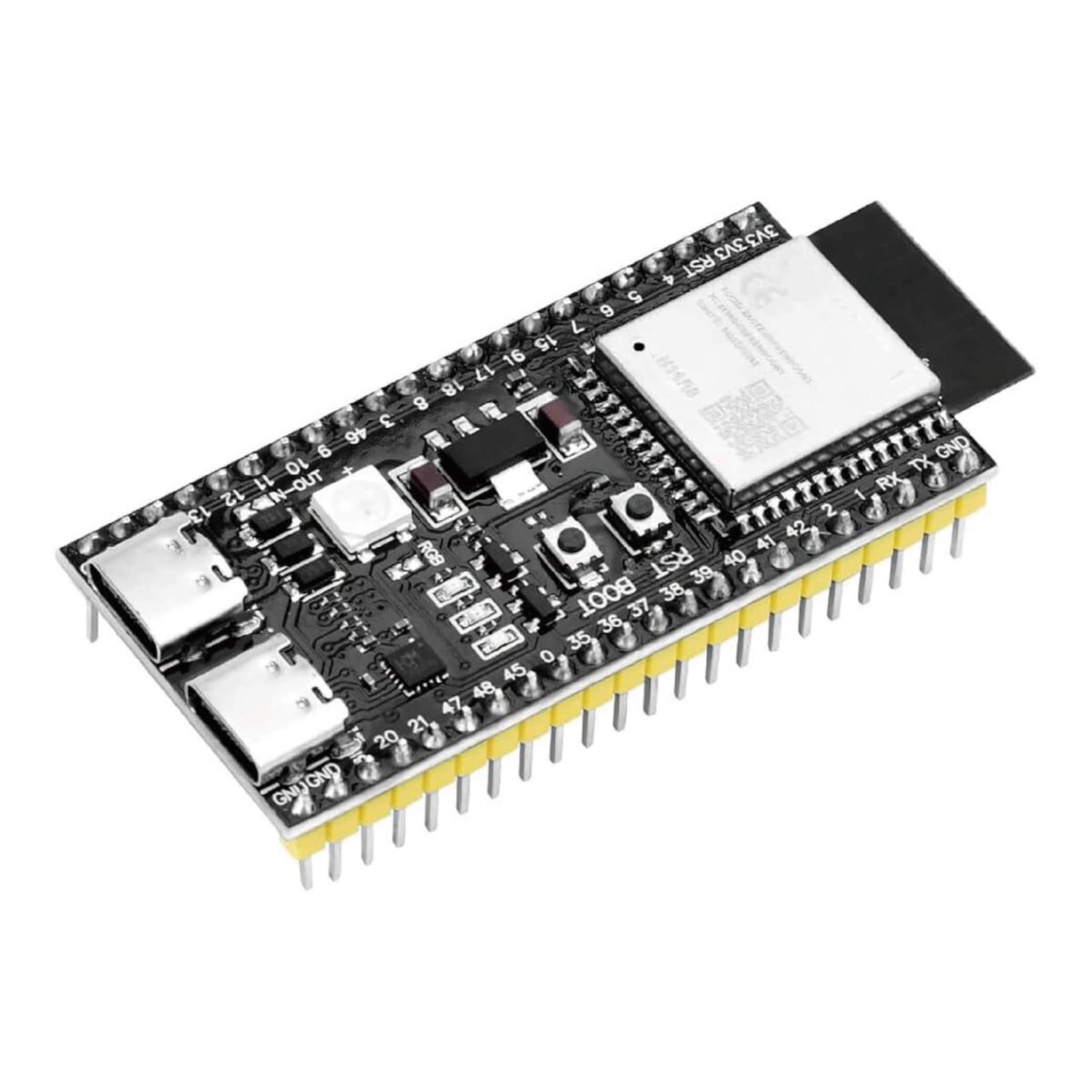 ESP32 S3 開發板 N16R8 已焊排針 16MB Flash 8MB PSRAM | ESP32 Type C | 米羅科技文創學院